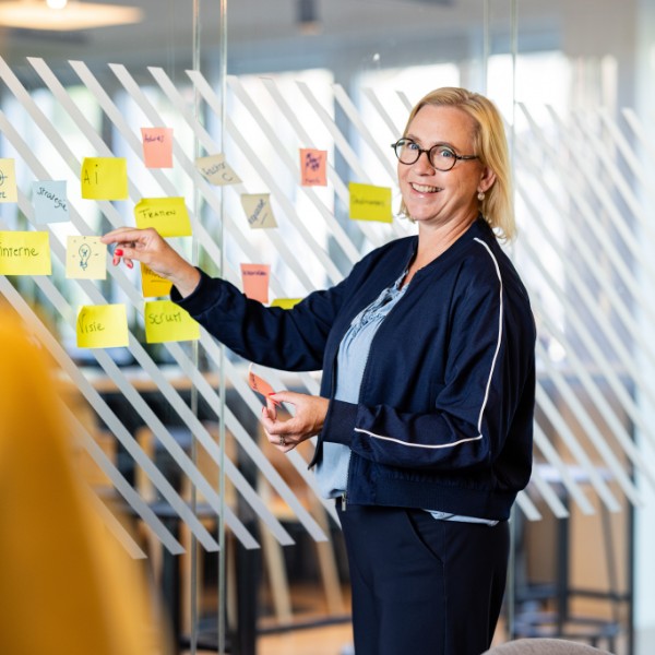 9. Aristo Utrecht Lunetten post its raam